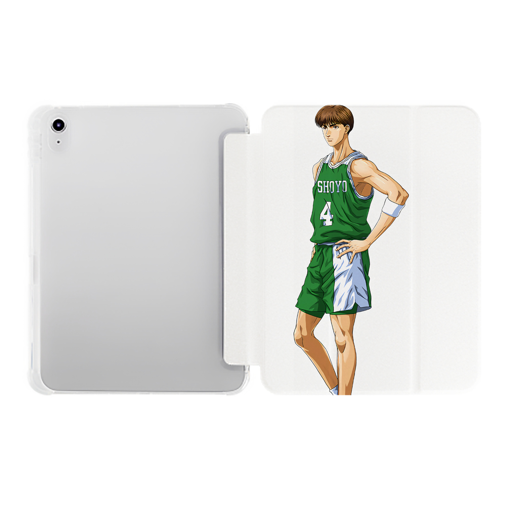 （画像用） SLAM DUNK／スラムダンク IPad ケース ペン収納付き 三つ折りスタンド PUレザー×シリコン 対応機種9.5/10.5/10.9インチ